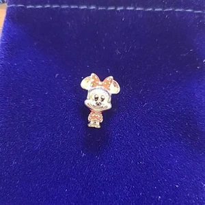 NEW 925 Minnie Mouse Red Bow Mini Charm - Picture 1 of 4