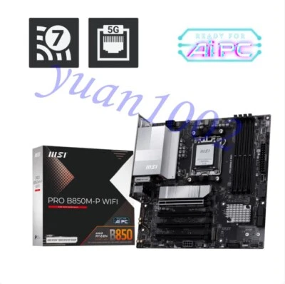 NEW MSI PRO B850M-P WIFI AMD B850/AM5 Motherboard Fast delivery - Image 1 of 3