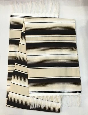 Falsa Mexican Blanket Saltillo Serape Yoga Throw Made in Mexico Limited Edition - Image 1 of 3