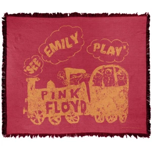 Pink Floyd Blanket, 50"x60" See Emily Play Woven Cotton Blend Throw - Picture 1 of 6