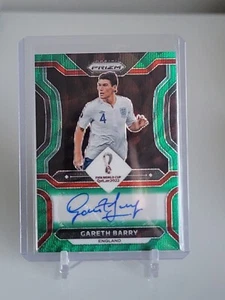 2022 Panini Prizm World Cup Qatar Prizm Green Wave #S-GBY Gareth Barry Auto  - Picture 1 of 2