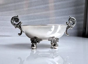 norddeutsche Silberschale / alte Silber Jardiniere um 1830 - Glückstadt Strüven - Bild 1 von 21