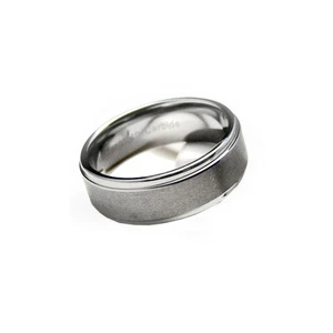 Forever Men's Tungsten Wedding Ring Band 8mm - Picture 1 of 2