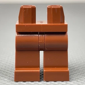 LEGO Reddish Brown Minifigure Hips & Legs Assembly Minifig Legs Pants - Picture 1 of 5