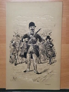 1885 Original Forer's Sporting Sketches Vintage Retro Design Kupferstich Hunting - Bild 1 von 4