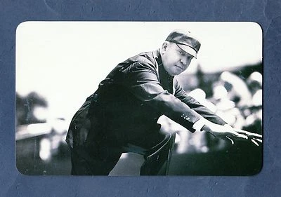 BILL KLEM, árbitro ~ Tarjeta flash del Salón de la Fama del Béisbol (1995 Fax Pax) Foto 1 de 2