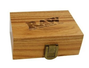 CAJA RODANTE DE MADERA RAW DELUXE CAJA ORIGINAL EN BRUTO VENDEDOR DEL REINO UNIDO ENVÍO Y DEVOLUCIÓN GRATUITOS - Imagen 1 de 4