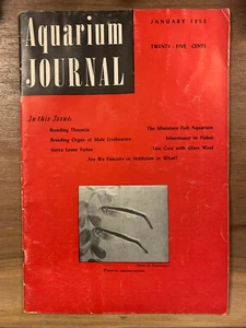 Aquarium Journal Magazine January 1953,Thayeria,Dip Tubes,Gonopodium,Alvin Seale - Picture 1 of 1