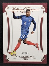 Kylian Mbappe 2018 Panini National Treasures Soccer RC Rookie /25