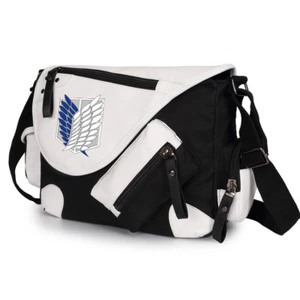 Men Women Messenger Bag Anime Attack On Titan Shoulderbag Schoolbag Satchel Gift - Picture 1 of 6