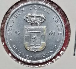 Ausländische Münze ZAIRE 1960 1 Franc Stempelglanz - Bild 1 von 2