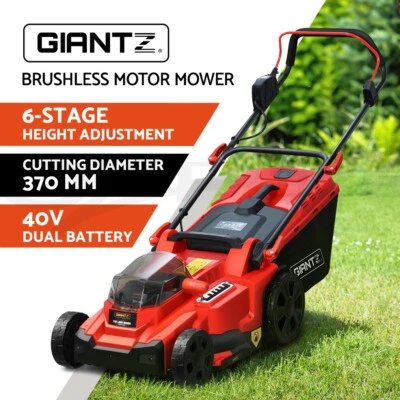 Giantz Lawn Mower 37cm Cutting Width Cordless 40V Electric Lawnmower Kit - image 1 of 4