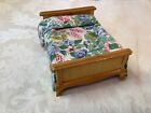 Vintage Miniature Dollhouse 1:12 Child’s Bed with Bedspread Red ‘Velvet’ Mattres