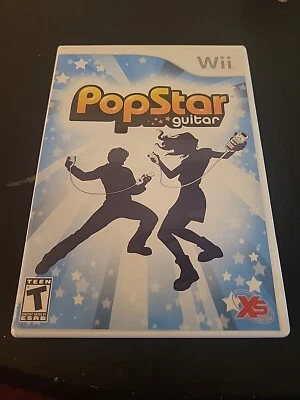 POPSTAR GUITAR Nintendo Wii COMPLETE WITH MANUAL 2007 Tested And Works 50+ Songs - Image 1 of 4
