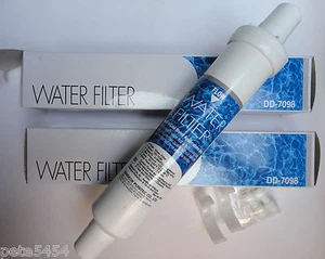 2 x Bosch Banseok Puritec DD-7098 497818 750558 external fridge water filter - Picture 1 of 8