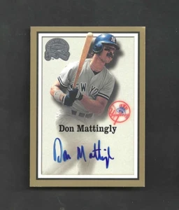 Don Mattingly Signed Auto COA 2000 Fleer Greats of the Game Baseball Card - Picture 1 of 1