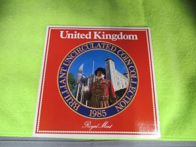 Gem Great Britain 1985 Royal Mint Issued 7 Coin Brilliant Unc Coin Set~Free Ship - Image 1 of 4