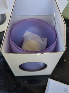 Glassybaby Kerzenhalter Hyazinthe hell lila ombre Glas mit Aufkleber - Bild 1 von 1