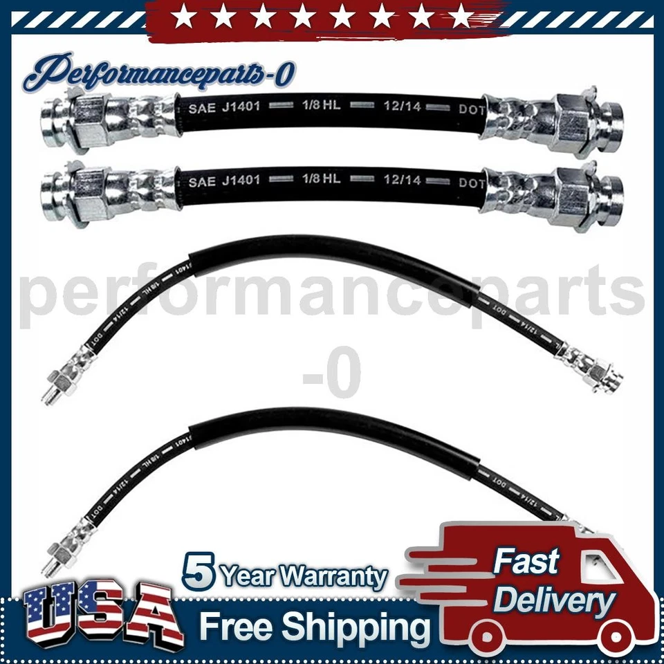 Sunsong Front Rear Brake Hydraulic Hose fits 1946-1958 Jeep Willys - Image 1 of 4