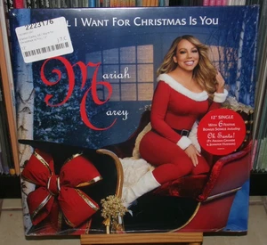 MARIAH CAREY ALL I WANT FOR CHRISTMAS IS YOU 12"LP OH SANTA THE STAR MISS U MOST - Picture 1 of 11