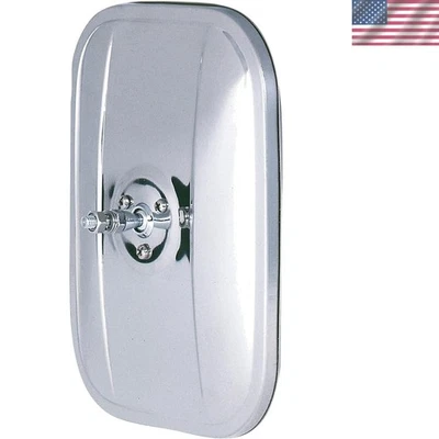 Universal Replacement Head Mirror - Manual Telescoping, Stainless Steel Design - Imagem 1 de 2