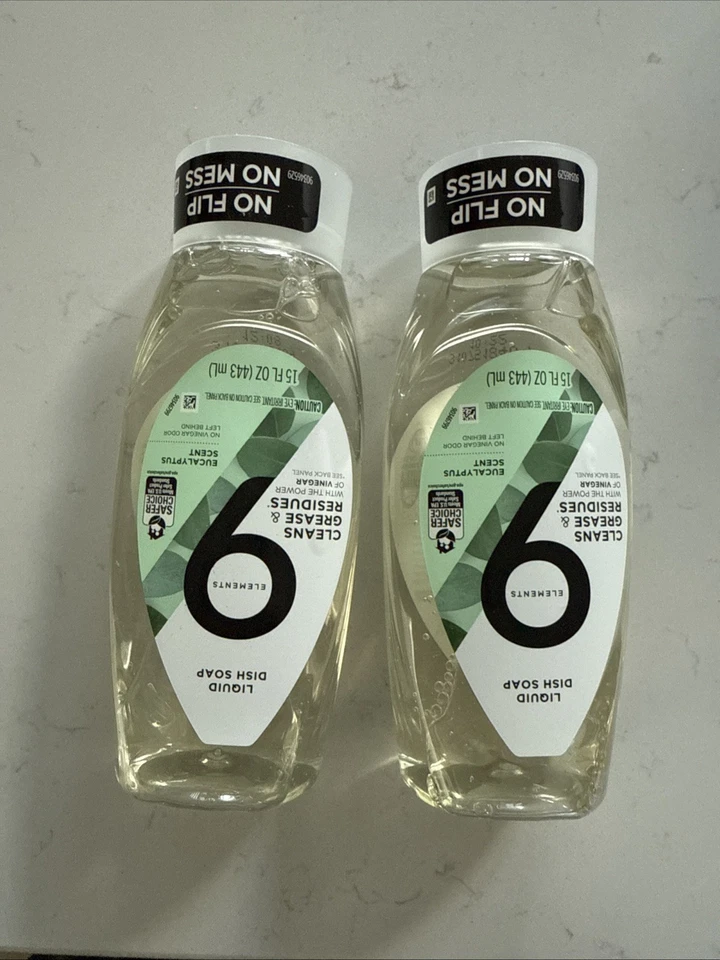 2 9 элементов жидкое мыло для посуды очищает остатки жира сила уксуса эвкалипта - Изображение 1 из 1