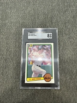 1983 Donruss Wade Boggs RC  #586  SGC 8 Gem Mint  Perfectly Centered - Image 1 of 2