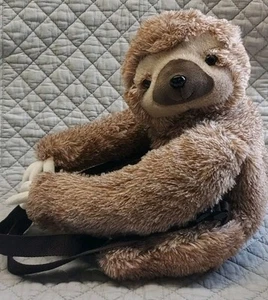 Plush Sloth Backpack Adjustable Straps Hobby Lobby Stuffed 22" NWOT - Picture 1 of 7