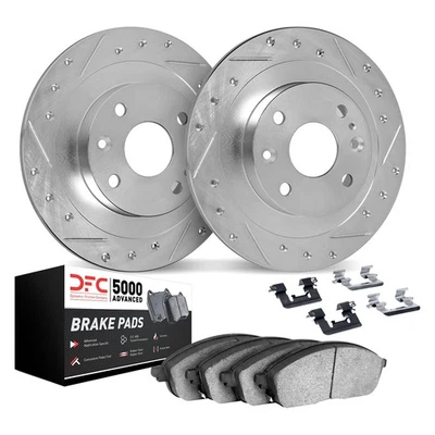 For Audi 5000 1980 DFC PRO-KIT 5000+ Drilled & Slotted Front Brake Kit - Image 1 of 2