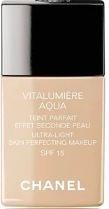 Chanel Vitalumiere Aqua Makeup Foundation Spf 15 - 30 BEIGE 100% AUTHENTIC - Picture 1 of 1