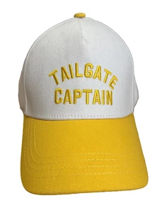 NWT Tailgate Captain Off White With Yellow Embroidery Adjustable  - Picture 1 of 6