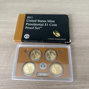 2011S Original US Presidential PROOF $1 Presidential Dollars with Box & COA! - Picture 1 of 2