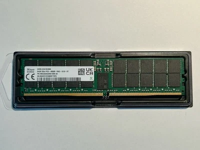 HMCG94AEBRA109N SK Hynix 64GB 2RX4 PC5-4800B Server RAM DDR5 EC8 RDIMM - Image 1 of 4