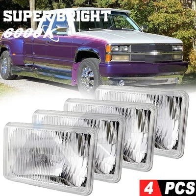 4PCS LED Headlight 6000K High Low beam For GMC C3500 1989-1991 - Image 1 of 4