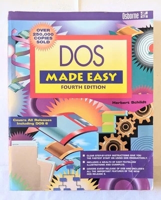 DOS Made Easy By Herbert Schildt 1993 Rare Vintage - Image 1 of 4