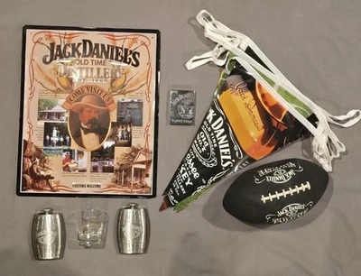 Jack Daniels Tin Sign, Flasks, Cards, Football, Flag/Pennant/Banner Collectables - Image 1 of 4