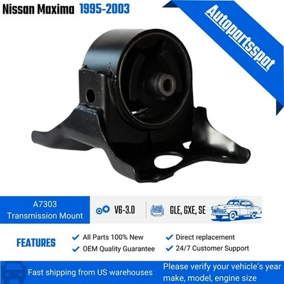 A7303 Transmission Motor Mount Fits 95-03 Nissan Maxima 3.0L Infiniti I30 3.0L Foto 1 de 4