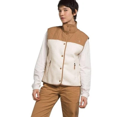 The North Face Womens Cragmont Fleece Vest Gardenia White/Almond Butter NEW! XXL - Image 1 of 4