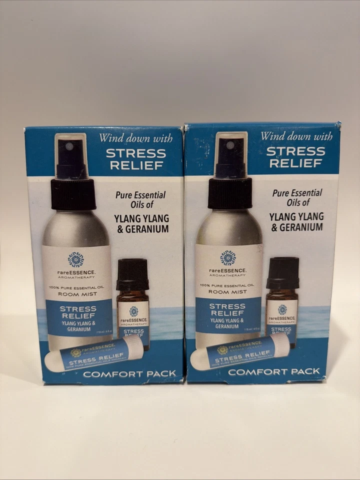 RARE ESSENCE COMFORT PACK - STRESS RELIEF - YLANG YLANG & GERANIUM