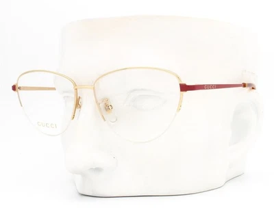 Gucci полу без оправы очки GG 0580O 003 очки золото красный 55-15-145 без чехла - Изображение 1 из 4