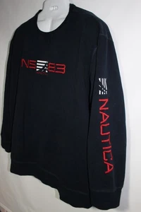 SUDADERA HOMBRE NAUTICA AZUL CUELLO REDONDO TALLA: 4XL 4X USADA - Imagen 1 de 3