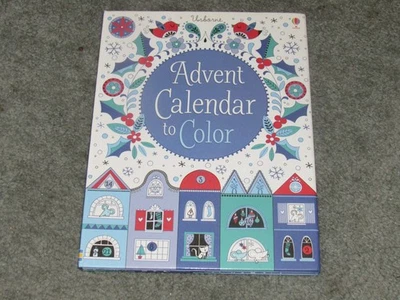Usborne Fold-Out Advent Calendar to Color - Image 1 of 2