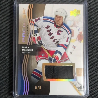 2023-24 UD Premier Legends Mark Messier Patch 5/5 New York Rangers eBay 1/1 - Image 1 of 3