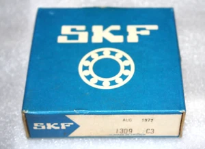 SKF 1309 C3 Cuscinetto a sfera autoallineante 45x100x25mm *NUOVO MAI APERTO* - Foto 1 di 3