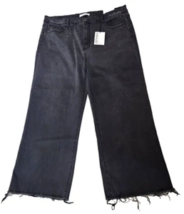 Zenana plus size high-rise flare black denim Distressed Jeans NWT size 3XL - Picture 1 of 6