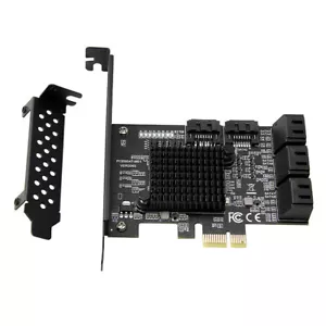 8 Port SATA 3 PCI Express Expansion Card PCI-E SATA Controller Adapter for HDD - Picture 1 of 6