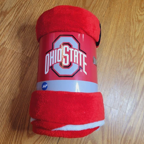 Ohio State Buckeyes Super Plush Throw Blanket OFFICIAL NCAA FOOTBALL Cover