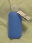 BKR Silicone & Glass Water Bottle 'Romeo' Sheer Periwinkle Blue 16oz NWT 