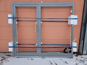 Haustür Aluminium Kompotherm mit Seitenteil neu Din rechts - Bild 1 von 2