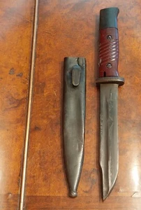 GERMAN WW2 FIGHTING BOOT KNIFE MADE OF K98 BAYONET K-98 MAUSER GERMANY TRENCH - Picture 1 of 16